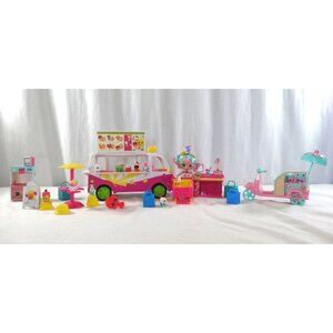 Shopkins Shoppies Doll Peppa-Mint's Gelati Scooter  Ice Cream Truck an Machine a